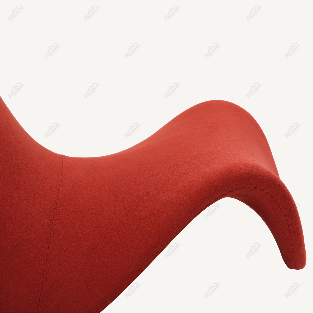 Armless Lounge Chair In Fabric FA376-F