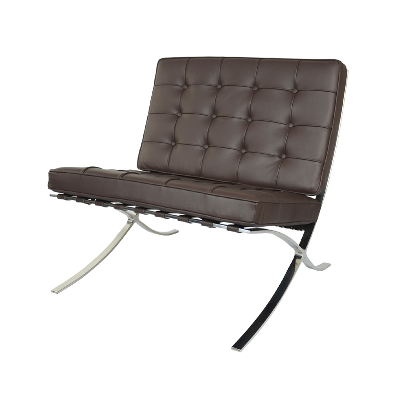 Barcelona Chair Replica in Genuine Top Grain Leather FA011-1S-ITL