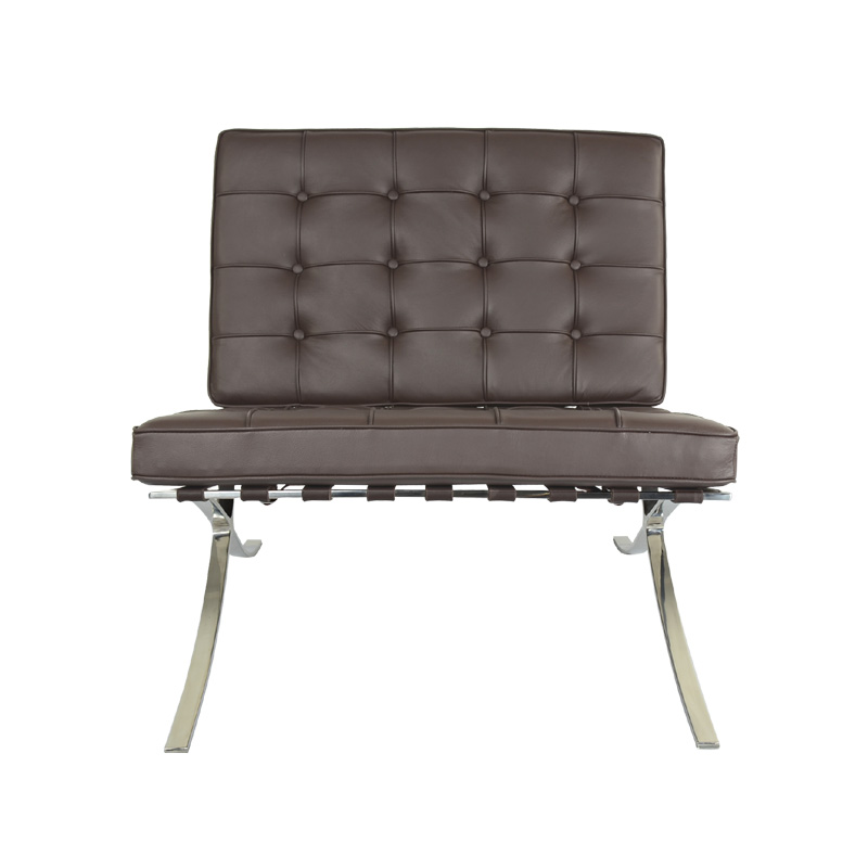 Barcelona Chair Replica in Genuine Top Grain Leather FA011-1S-ITL