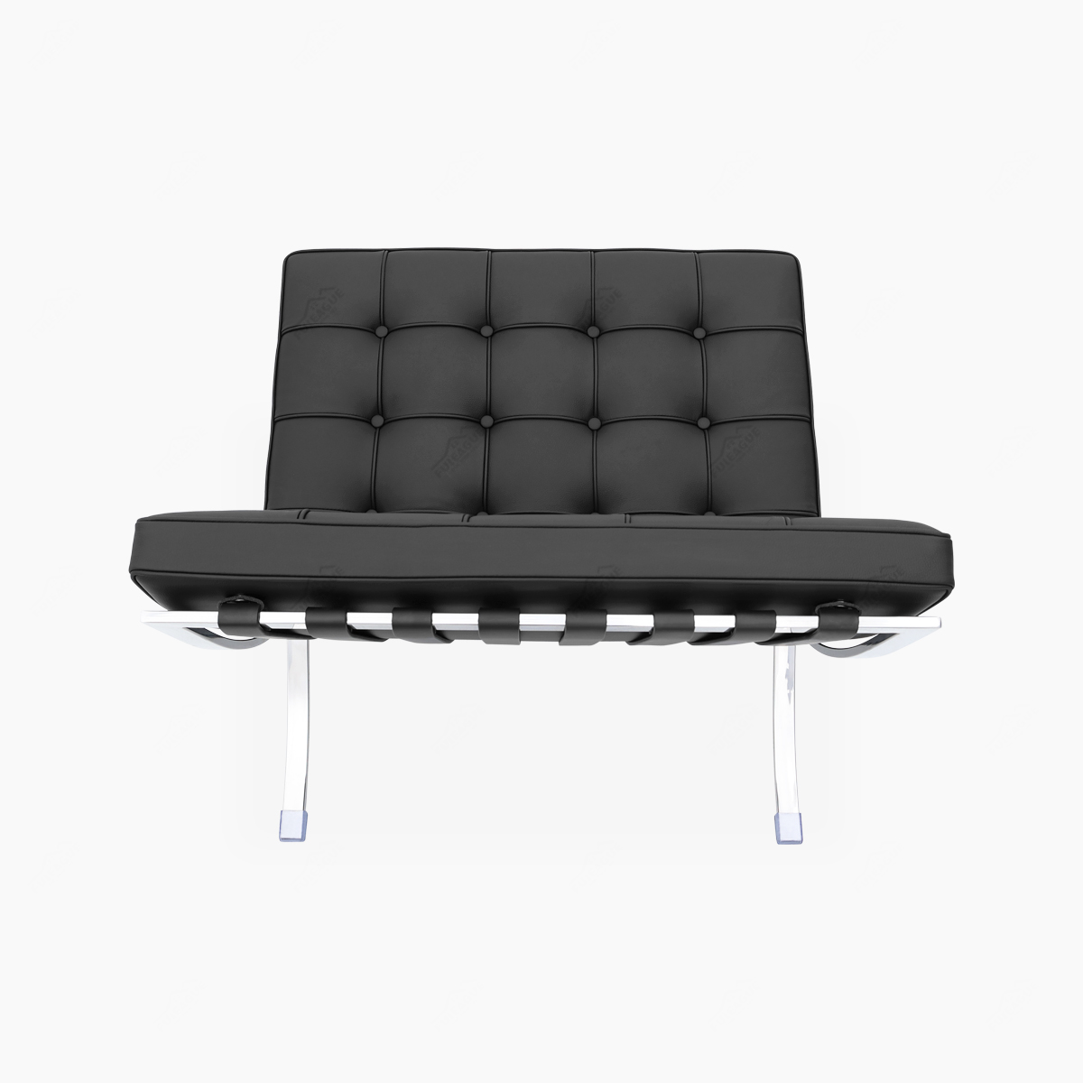 Barcelona Chair Replica in Genuine Top Grain Leather FA011-1S-ITL