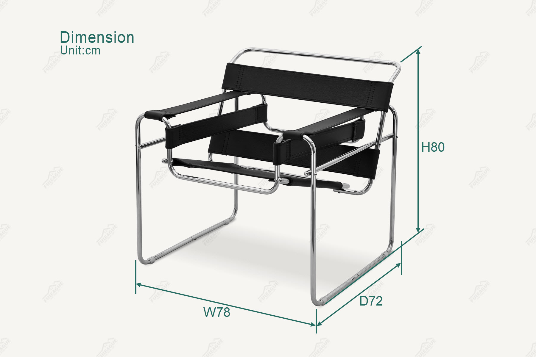 Fuleague wassily style chair FA023