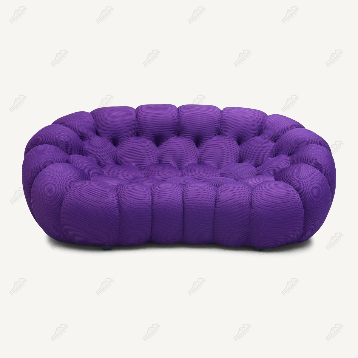 Bubble Curved 2.5-Seat Sofa Replica in Fabric FA346-2.5S-F