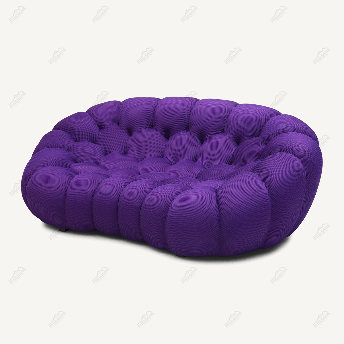 Bubble Curved 2.5-Seat Sofa Replica in Fabric FA346-2.5S-F