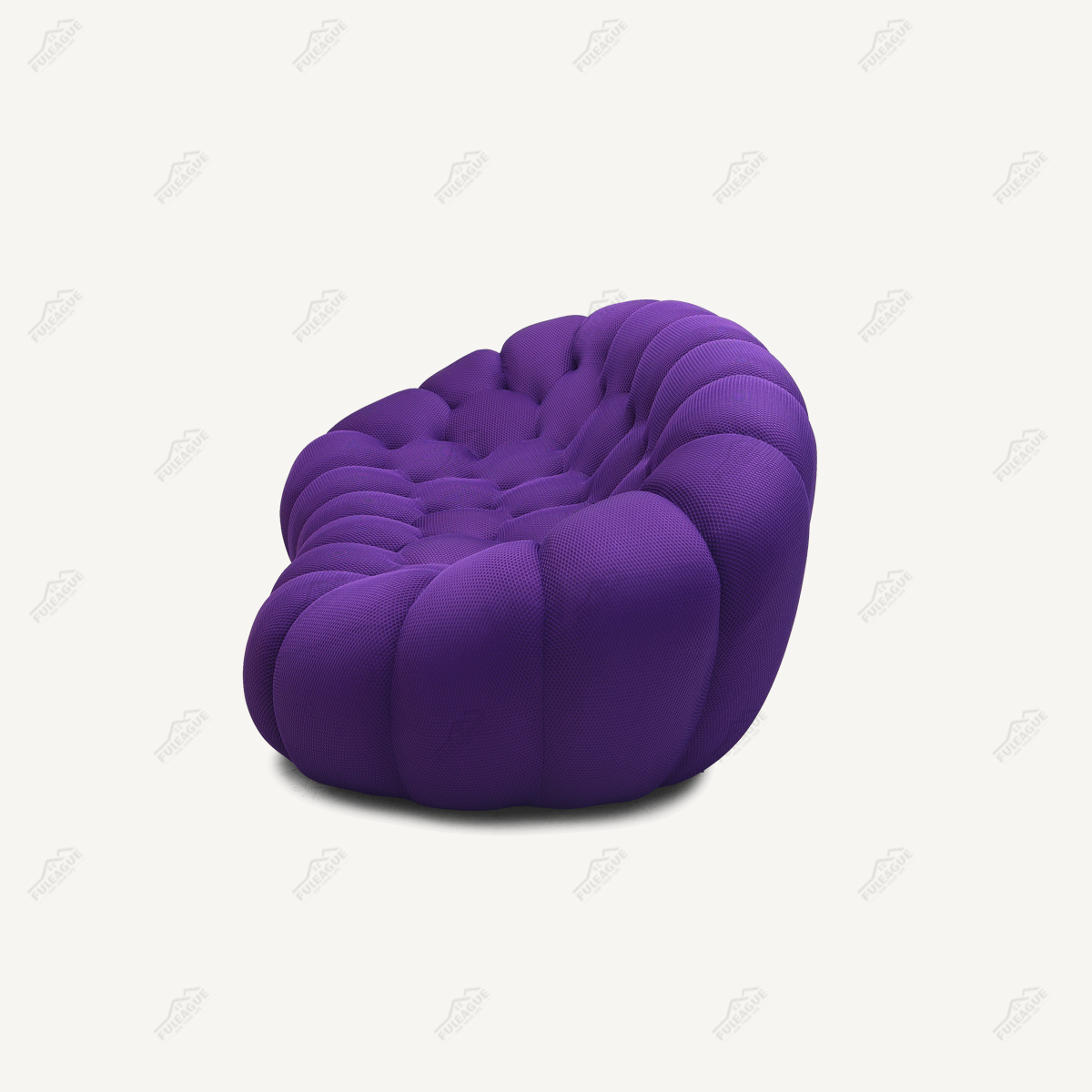 Bubble Curved 2.5-Seat Sofa Replica in Fabric FA346-2.5S-F
