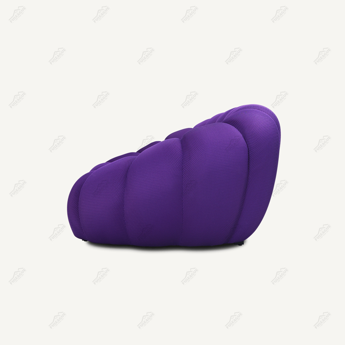 Bubble Curved 2.5-Seat Sofa Replica in Fabric FA346-2.5S-F