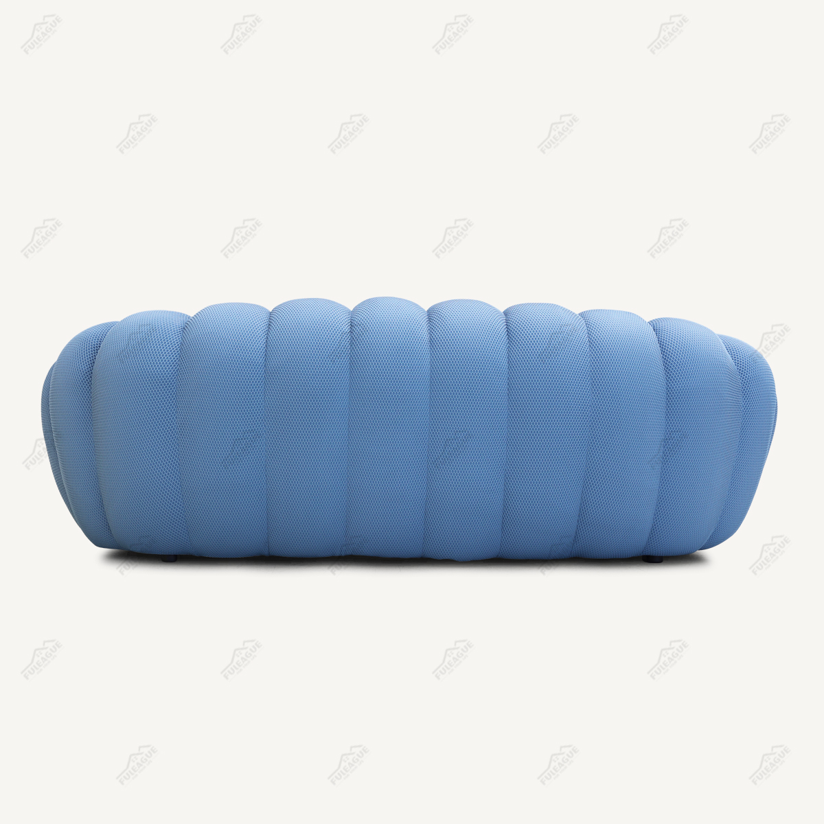 Bubble Curved 3 Seat Sofa Replica in Fabric FA346-3S-F