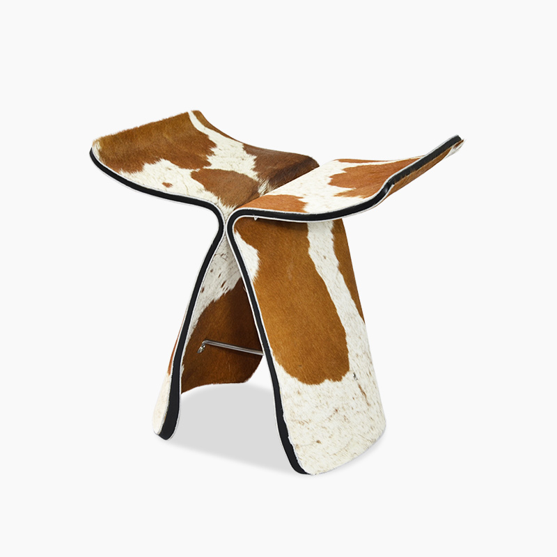 Butterfly Stool Replica by Sori Yanagi FA091-Cow skin
