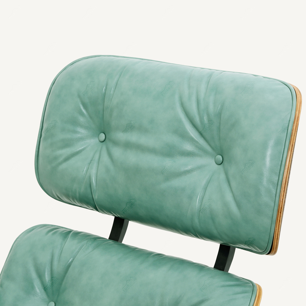 Charles Lounge Chair and ottoman Replica FA331-VWL in Vintage Waxed Leather