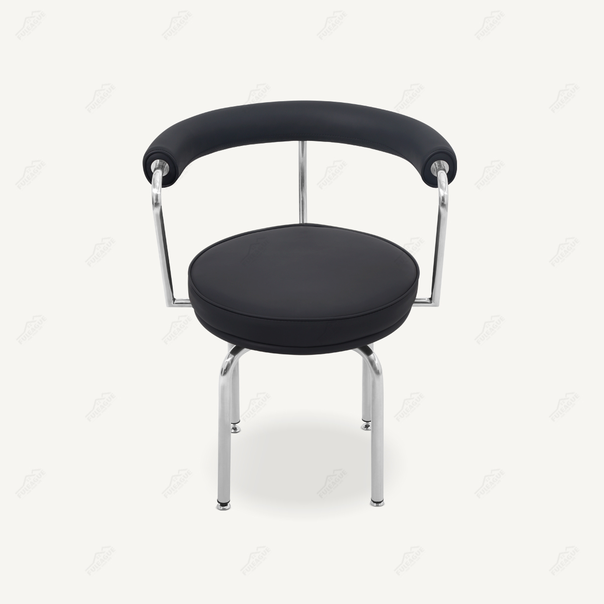 Charlotte Perriand Swivel LC7 Chair Replica In Full Aniline Grain Leather FA385-ANL