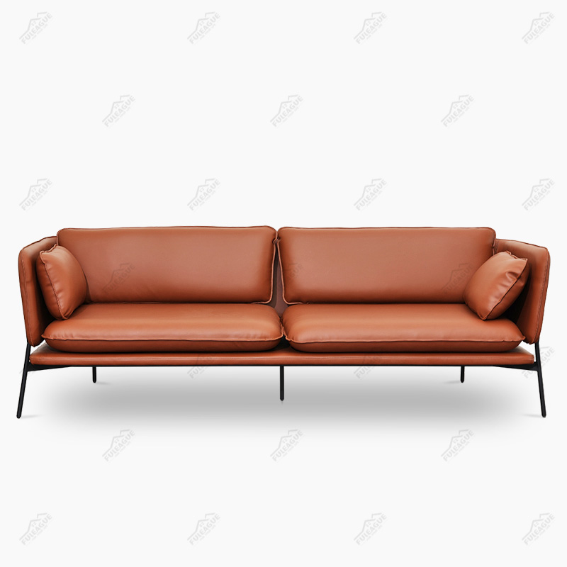 Cloud 2 Seater Sofa in Full Aniline Grain Leather FA208-2S-ANL