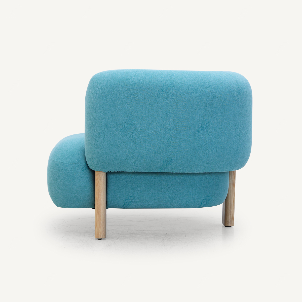 Curved Armchair Modern Comfortable Armchair In Fabric FA407-1S-F