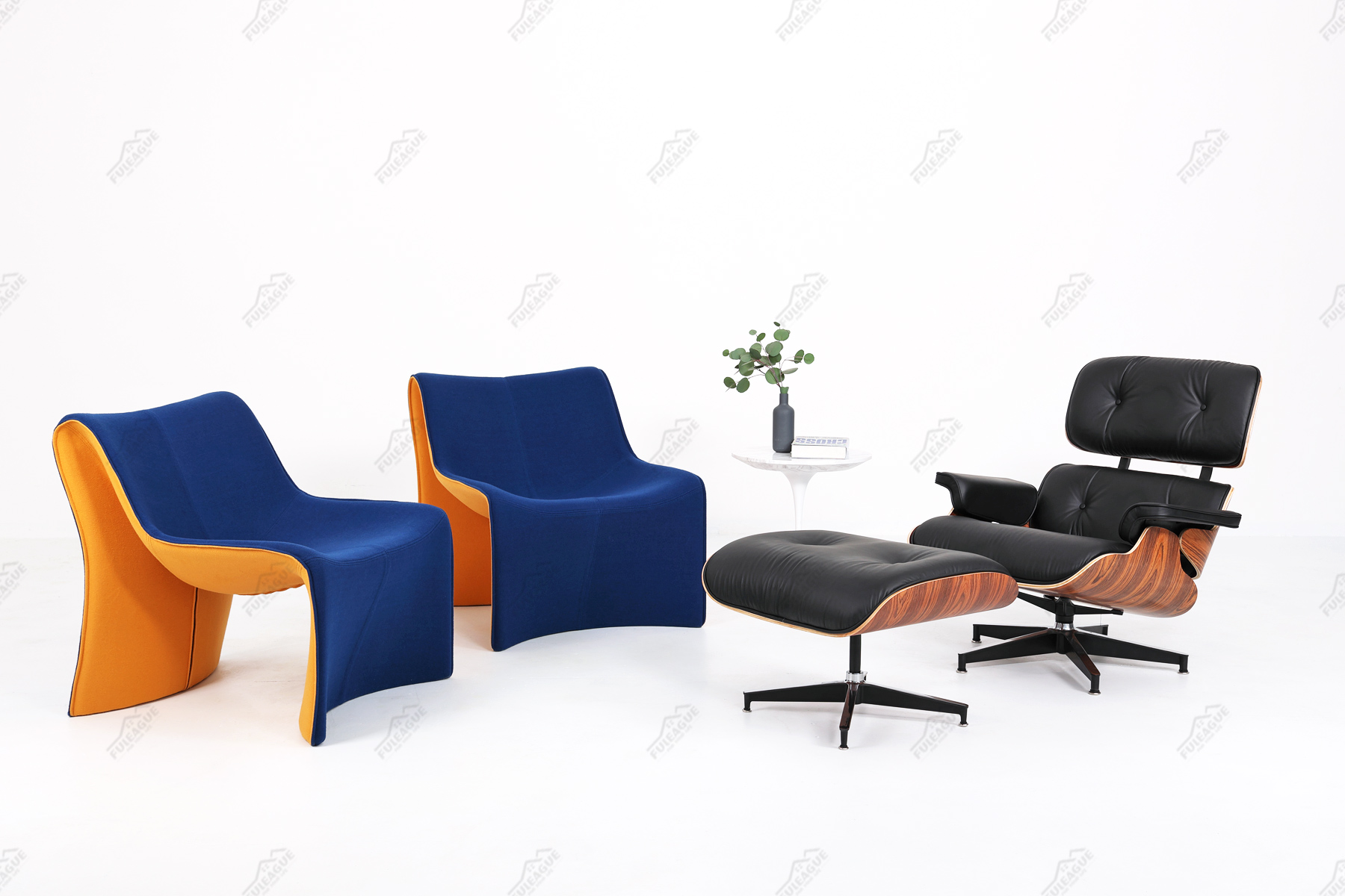 Contemporary 181 Cloth Lounge Chair