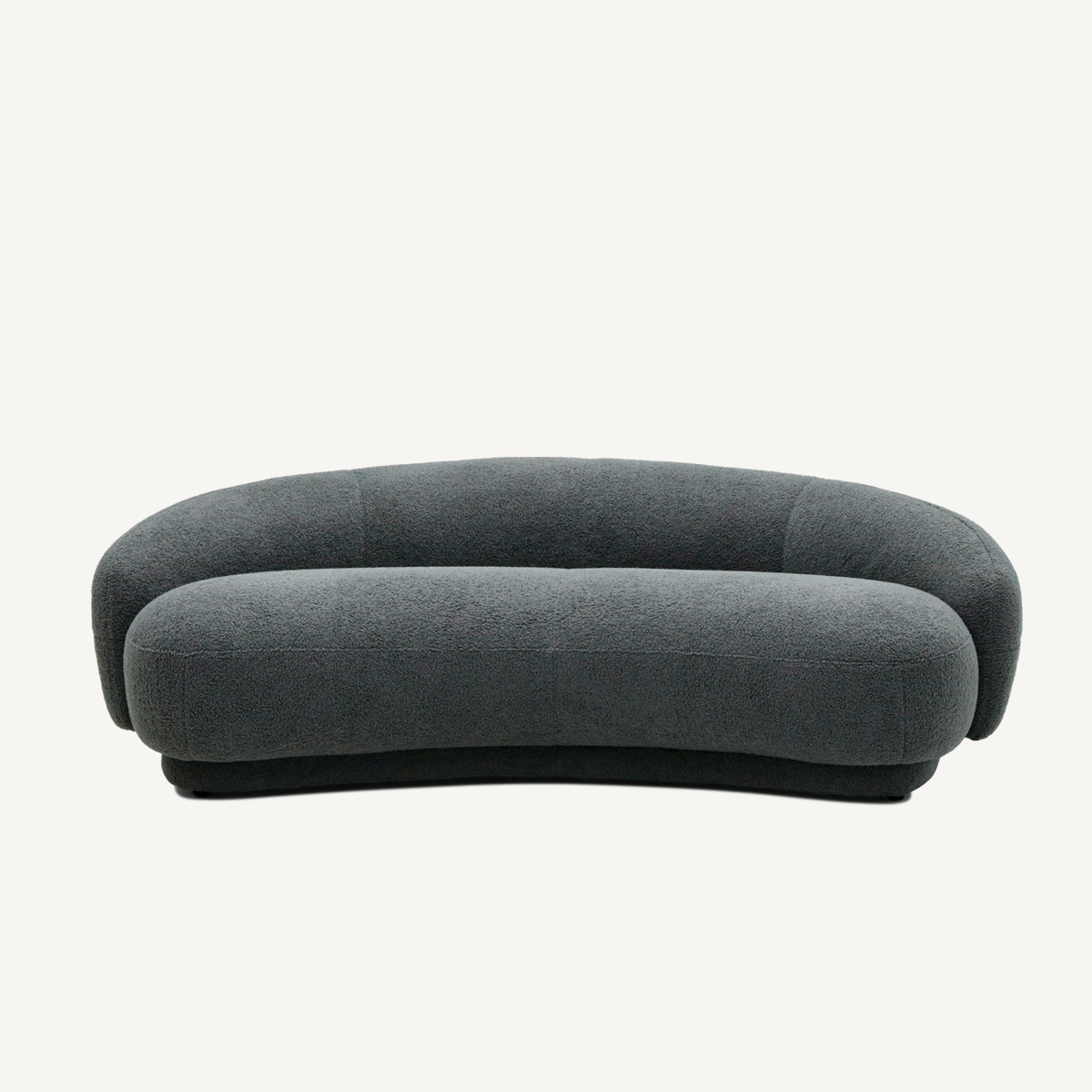 Curved Modern Couch In Fabric FA391-2S-F