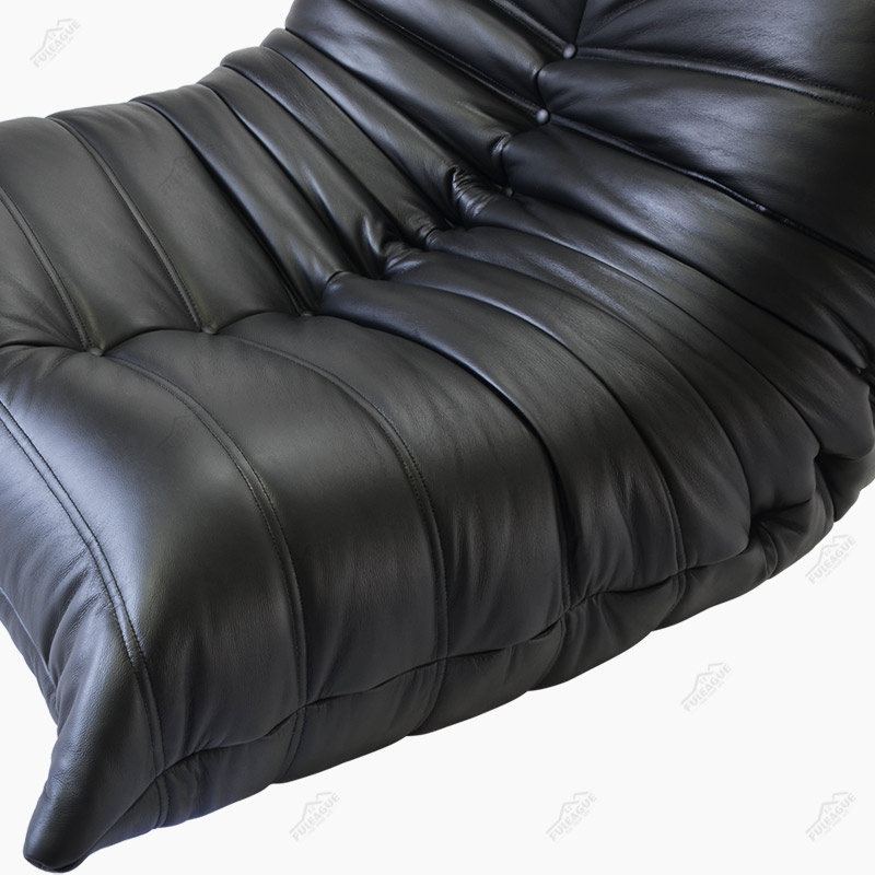 Ducaroy Fireside Chair Replica in Genuine Leather FA233-1S-L