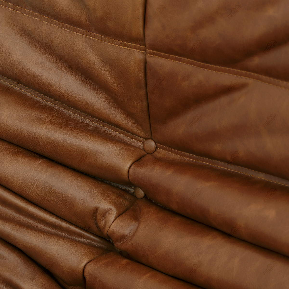 Ducaroy Fireside Chair Replica in Genuine Leather FA233-1S-L