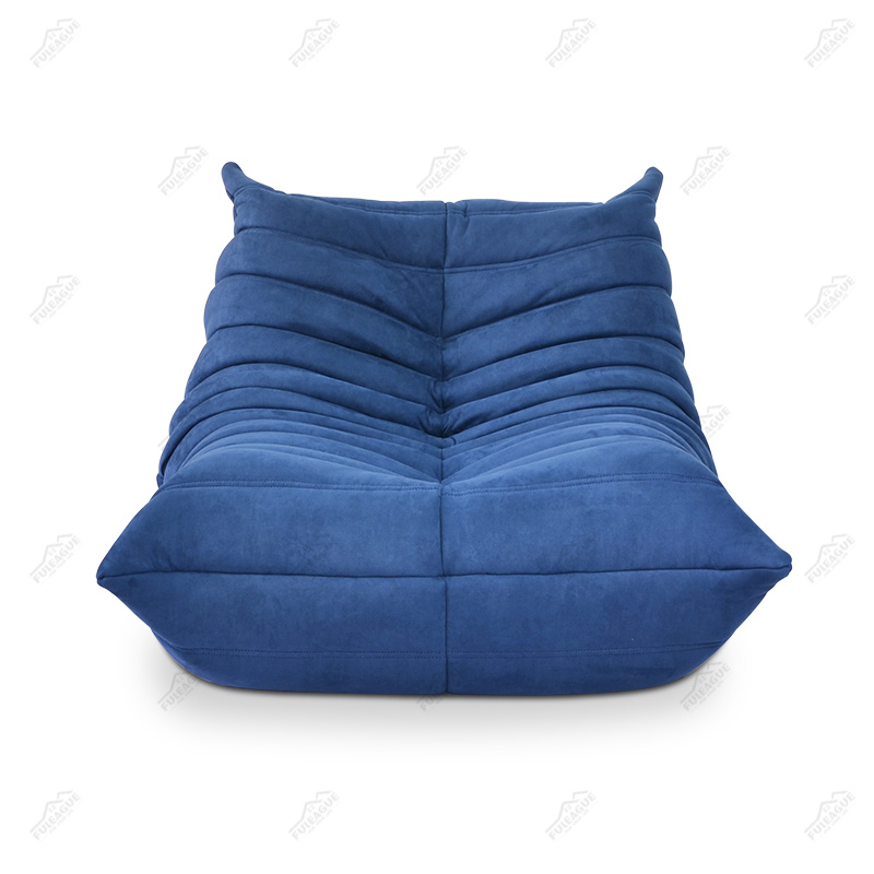 Ducaroy fireside lounge chair & Ducaroy Ottoman Replica in Fabric FA233-1S&O-F