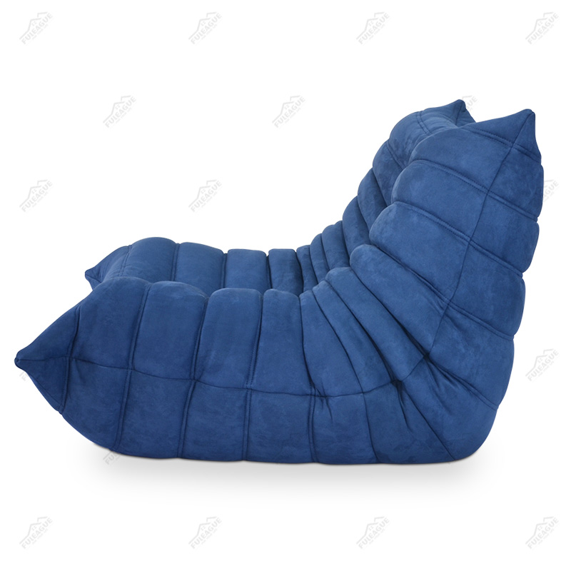 Ducaroy fireside lounge chair & Ducaroy Ottoman Replica in Fabric FA233-1S&O-F