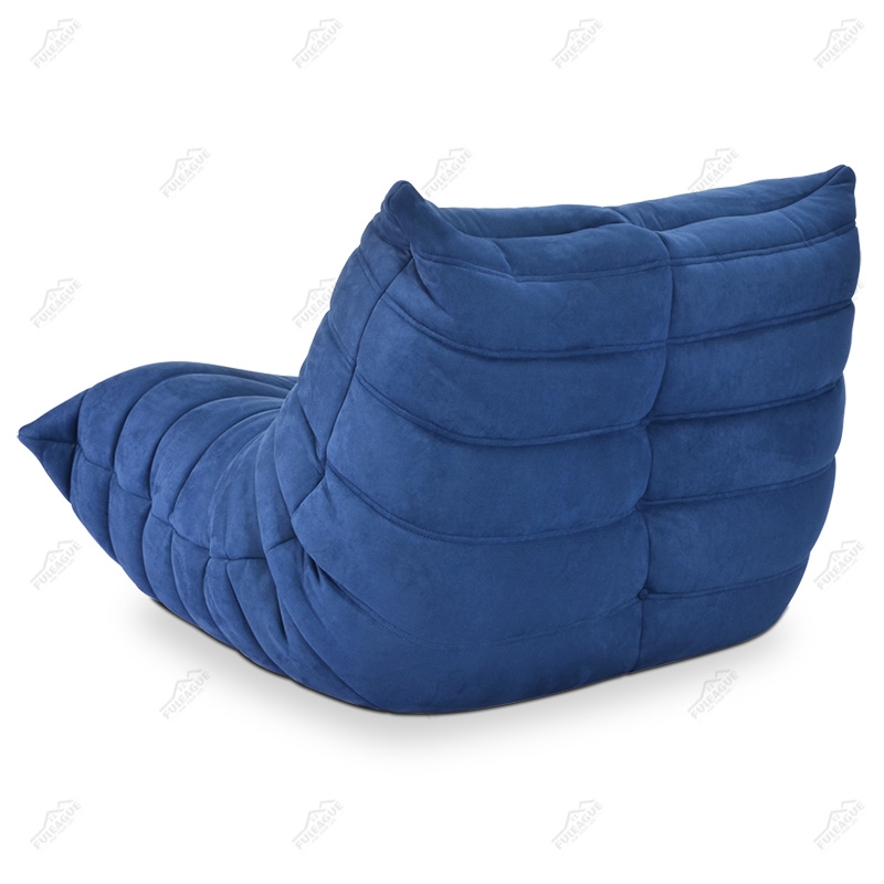 Ducaroy fireside lounge chair & Ducaroy Ottoman Replica in Fabric FA233-1S&O-F