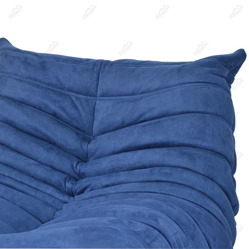 Ducaroy fireside lounge chair & Ducaroy Ottoman Replica in Fabric FA233-1S&O-F