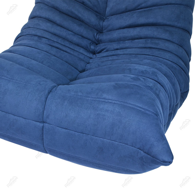 Ducaroy fireside lounge chair & Ducaroy Ottoman Replica in Fabric FA233-1S&O-F