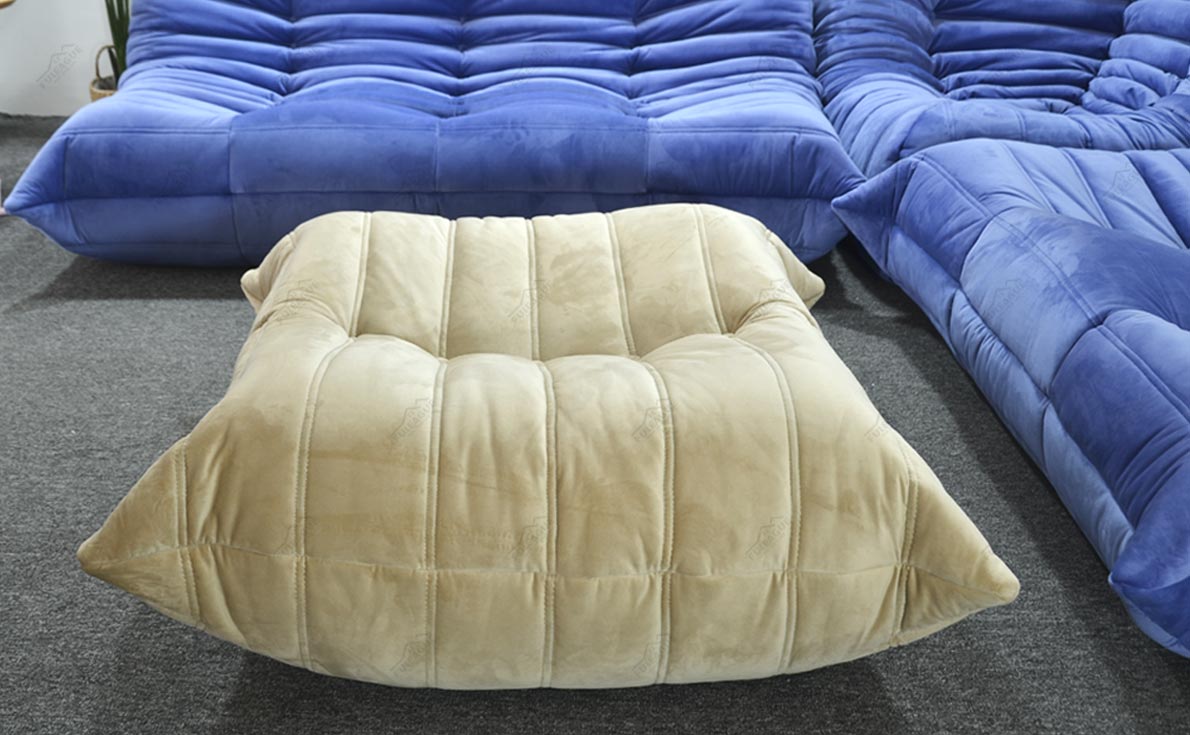 Fuleague fabric ottoman stool high quality and comfortable for home, restaurant and hotel