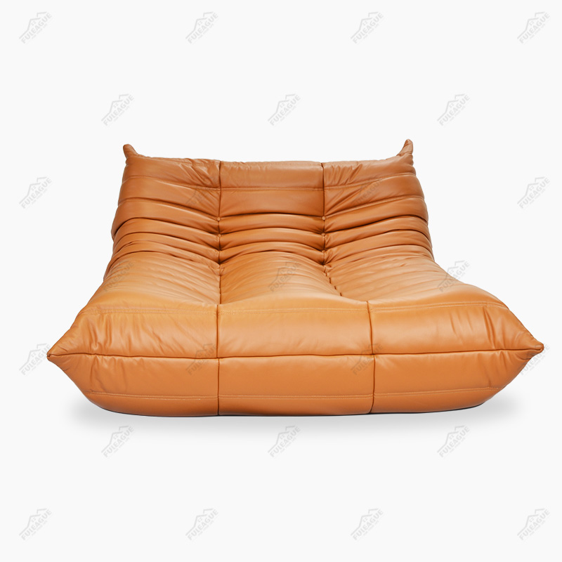 Ducaroy Leather Sofa and Lounge Combination in Genuine Leather FA233-L