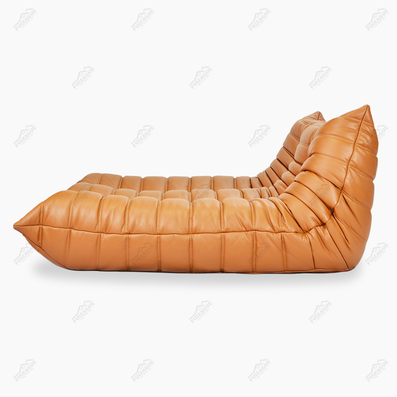 Ducaroy Leather Sofa and Lounge Combination in Genuine Leather FA233-L