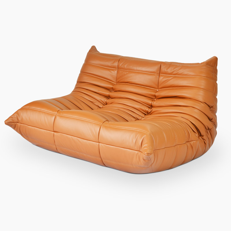 Ducaroy Love Seat without Arms Replica 2 Seater Leather Look Sofa FA233-2S-L