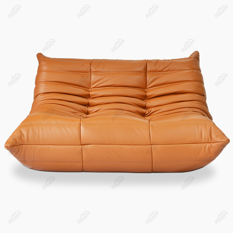 Ducaroy Love Seat without Arms Replica 2 Seater Leather Look Sofa FA233-2S-L