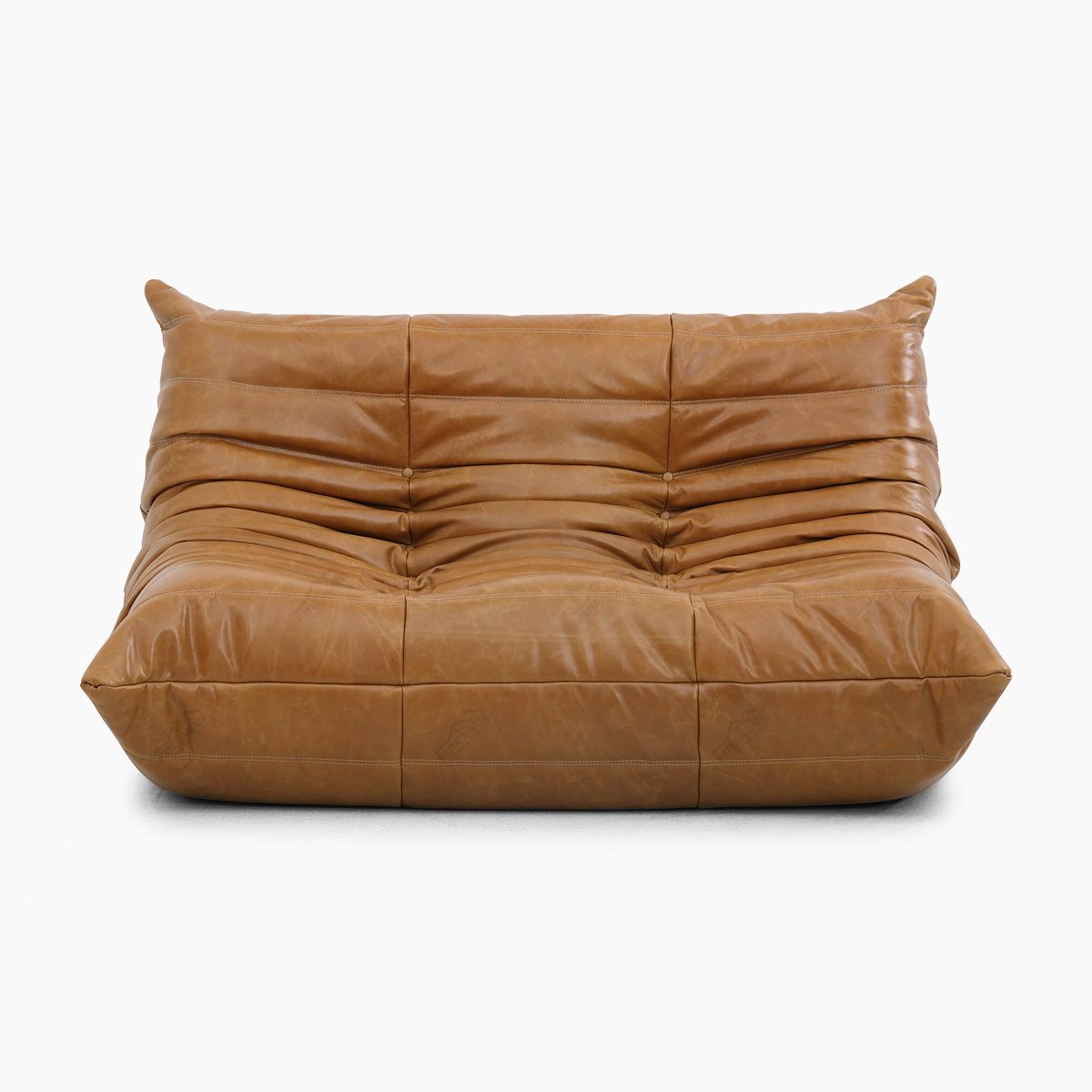 Ducaroy Love Seat without Arms Replica 2 Seater Leather Look Sofa FA233-2S-L