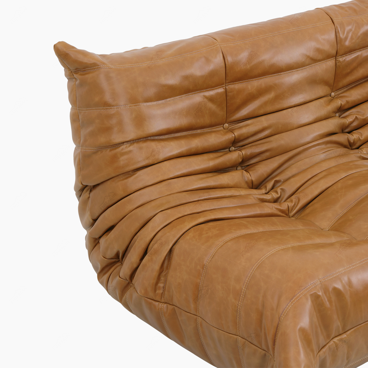 Ducaroy Love Seat without Arms Replica 2 Seater Leather Look Sofa FA233-2S-L