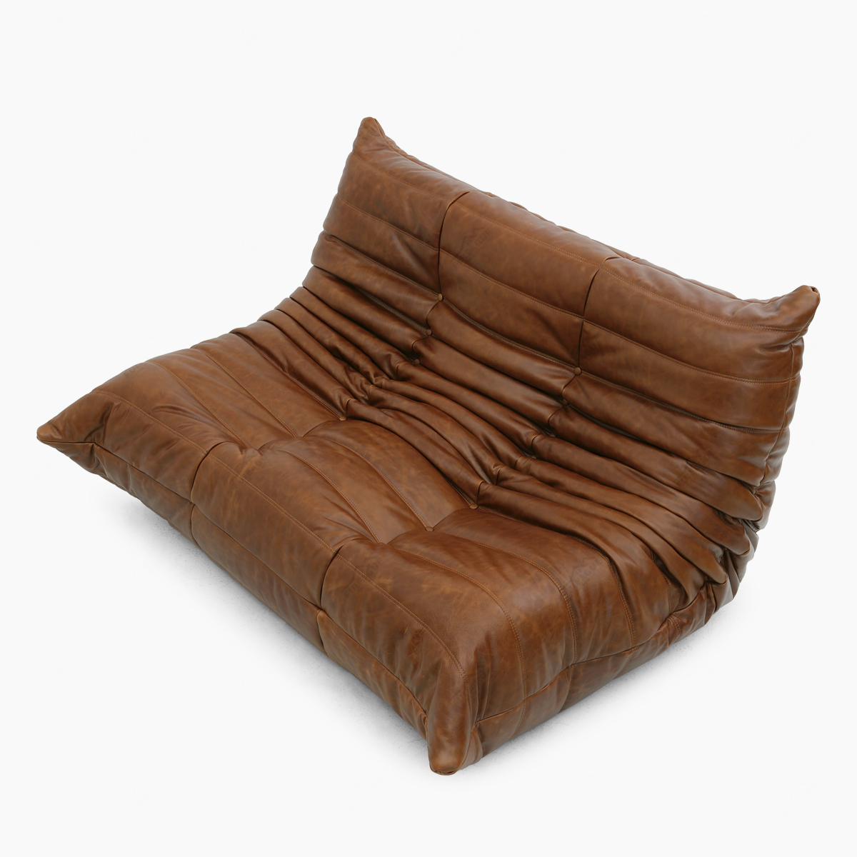 Ducaroy Love Seat without Arms Replica 2 Seater Leather Look Sofa FA233-2S-L