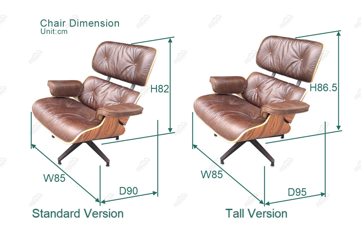 Fuleague charles lounge chair and ottoman FA331-AAL