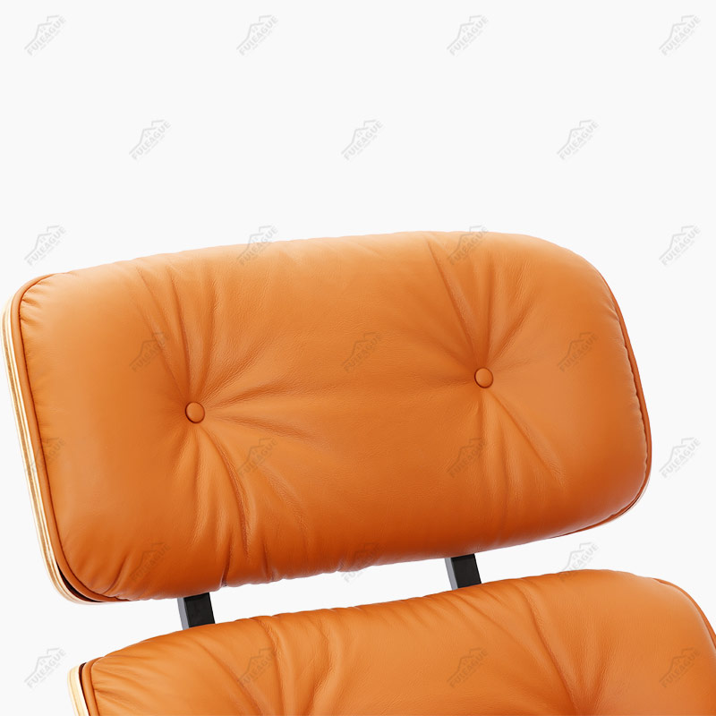 EAMS Lounge Chair and ottoman Replica FA331-ANL in Premium Aniline Leather