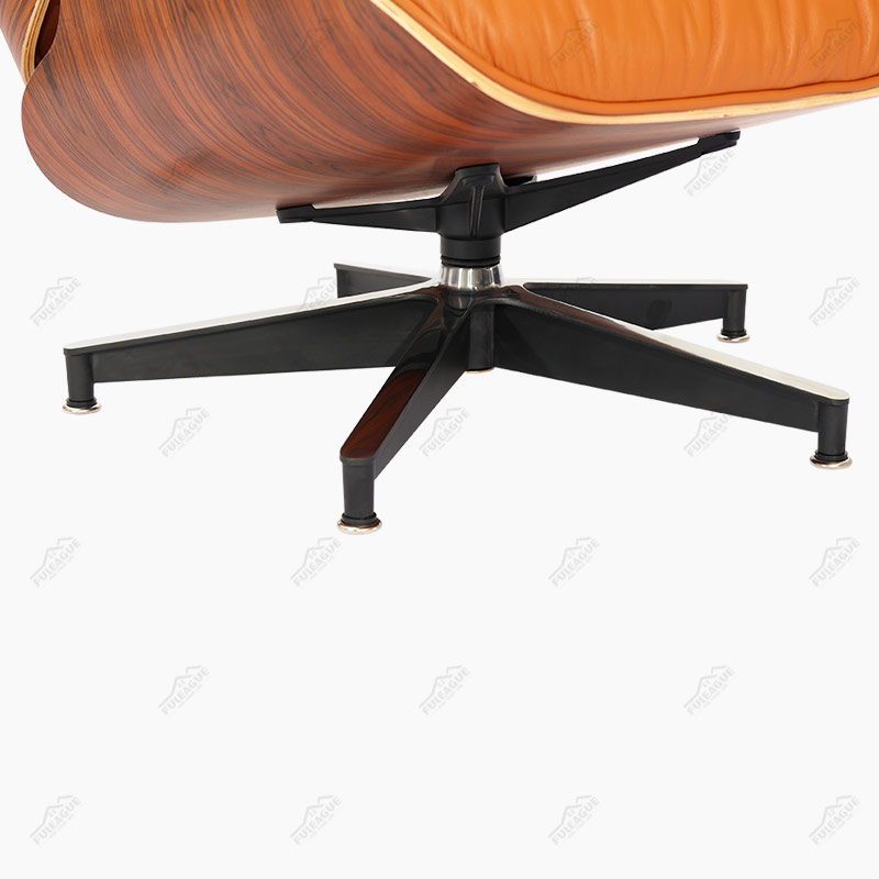 EAMS Lounge Chair and ottoman Replica FA331-ANL in Premium Aniline Leather