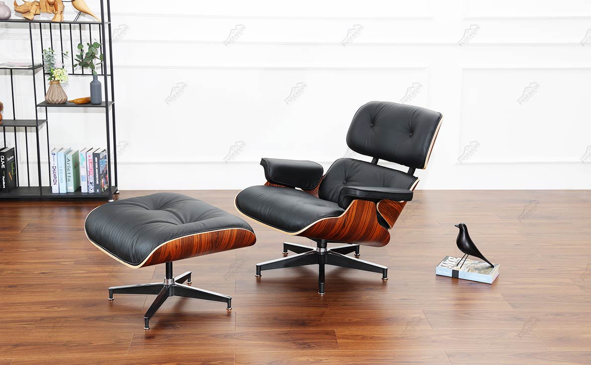 Fuleague eams replica leather lounge chair & ottoman FA331-ANL