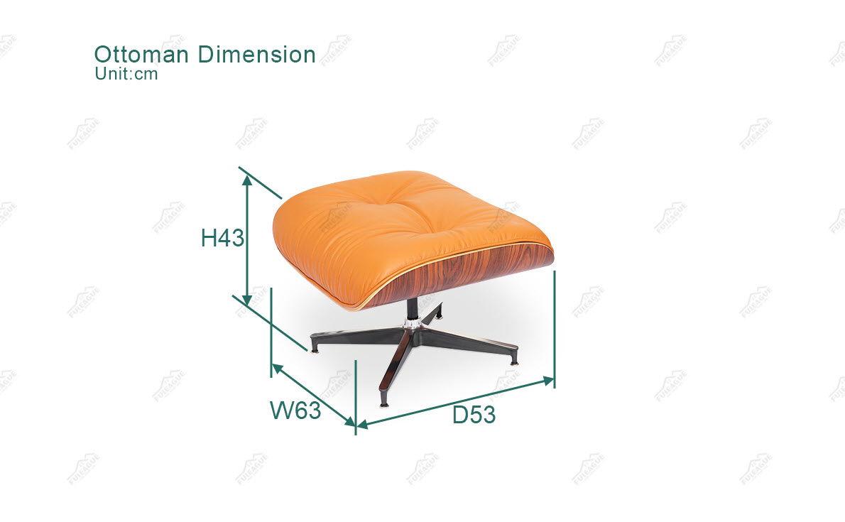 Fuleague eams ottoman replica dimension  FA331-ANL