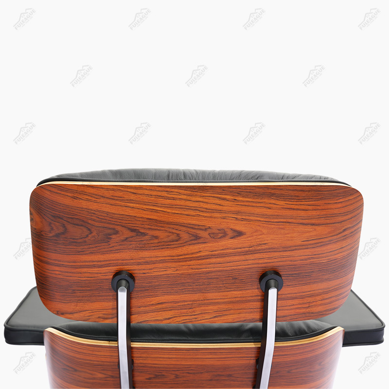 EAMS Lounge Chair and Ottoman in Top Grain Leather FA331-ITL