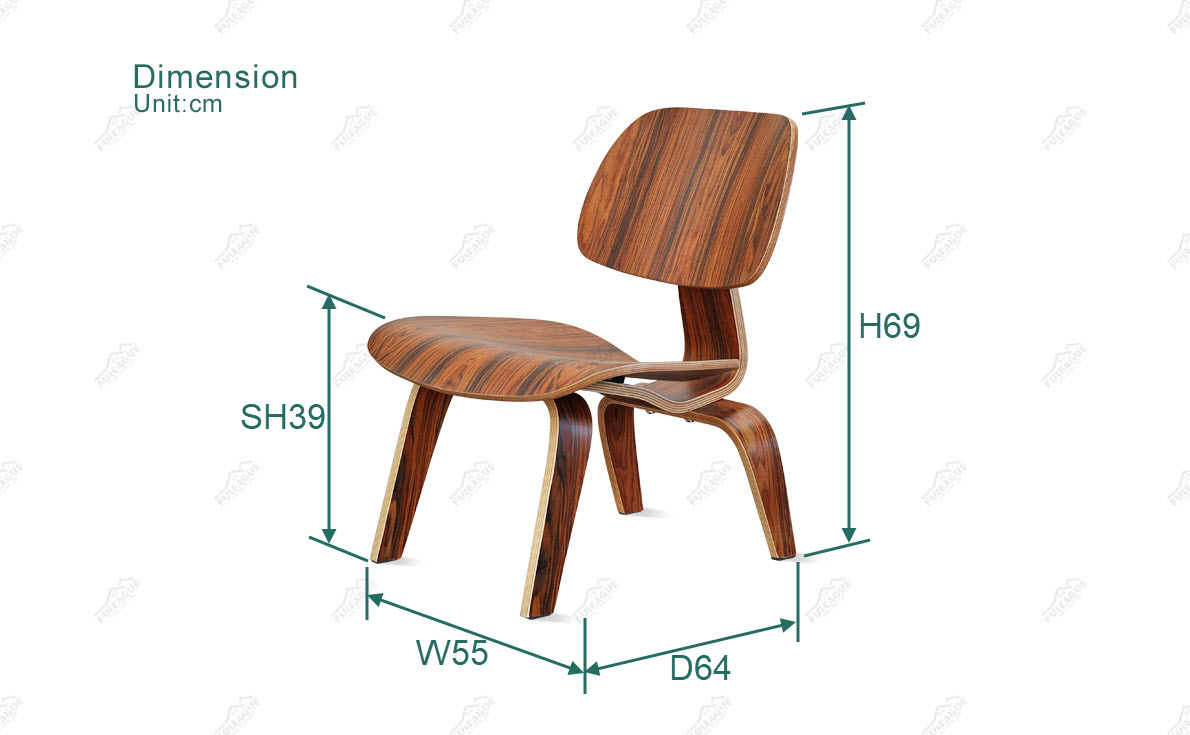 Fuleague lcw lounge chair dimension FA037-LCW