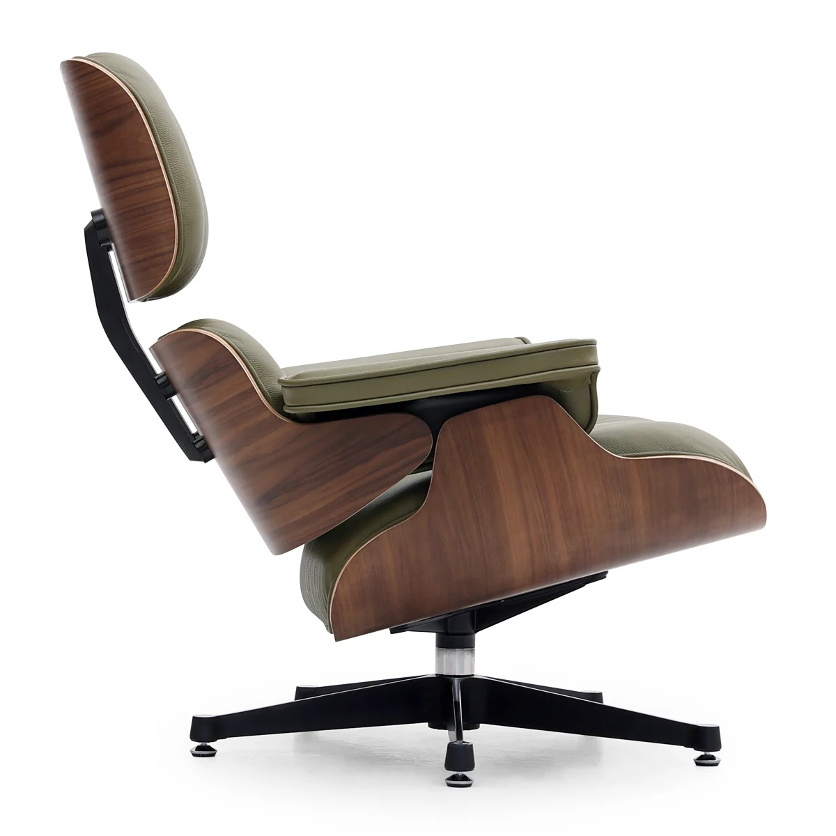 EAMS Lounge Chair and Ottoman in Top Grain Leather FA331-ITL