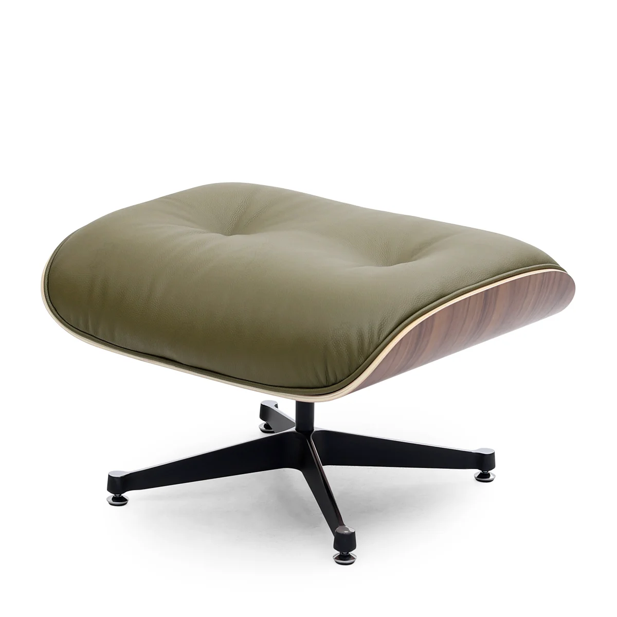 EAMS Lounge Chair and Ottoman in Top Grain Leather FA331-ITL