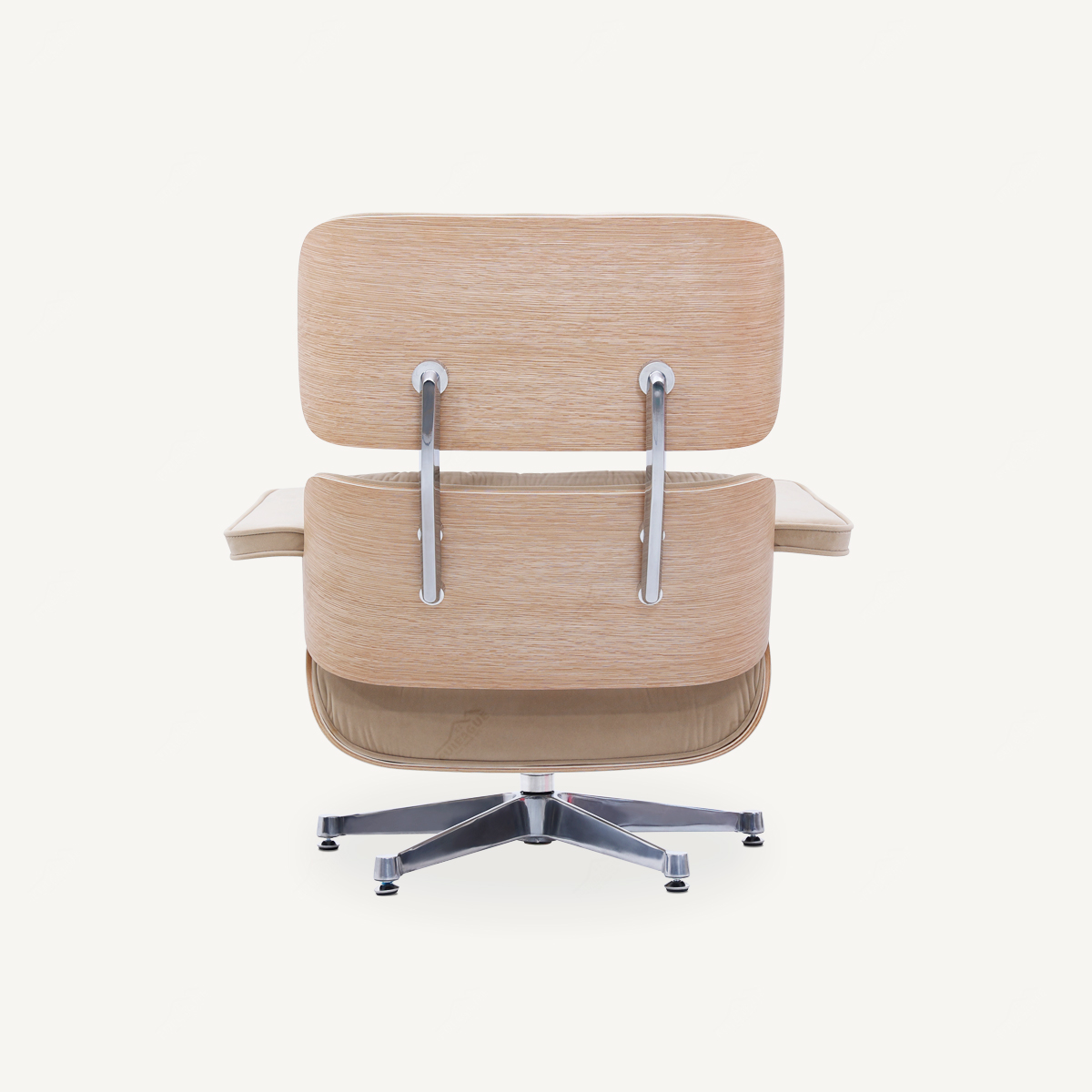 EAMS Lounge Chair and Ottoman in Fabric FA331-F