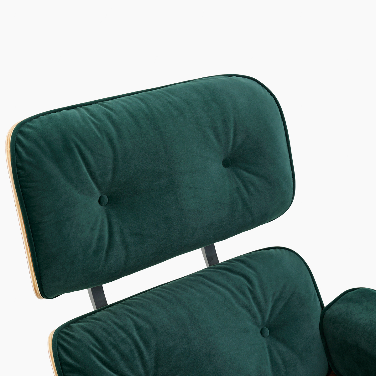 EAMS Lounge Chair and Ottoman in Fabric FA331-F