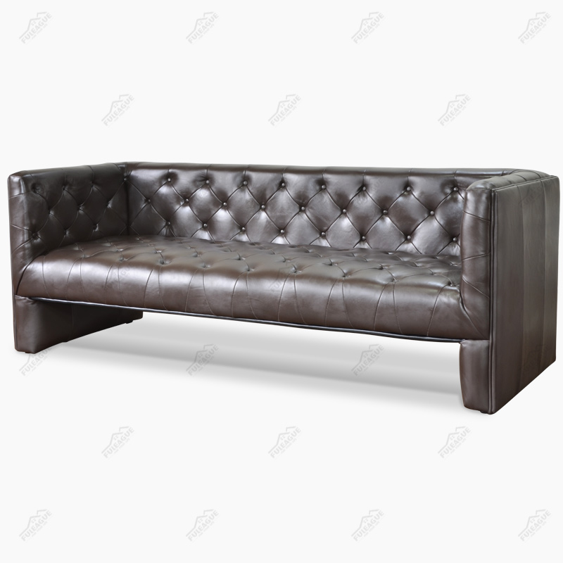 Edwards Sofa Three Seater Leather Sofa FA172-3S-ANL