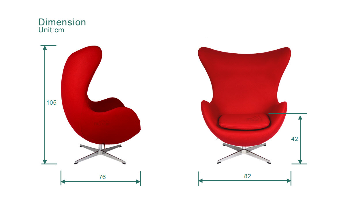 Fuleague arne jacobsen egg chair for sale FA034-CM