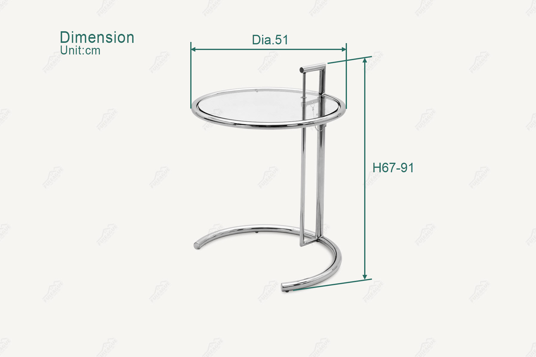 Fuleague adjustable table e 1027 FT004