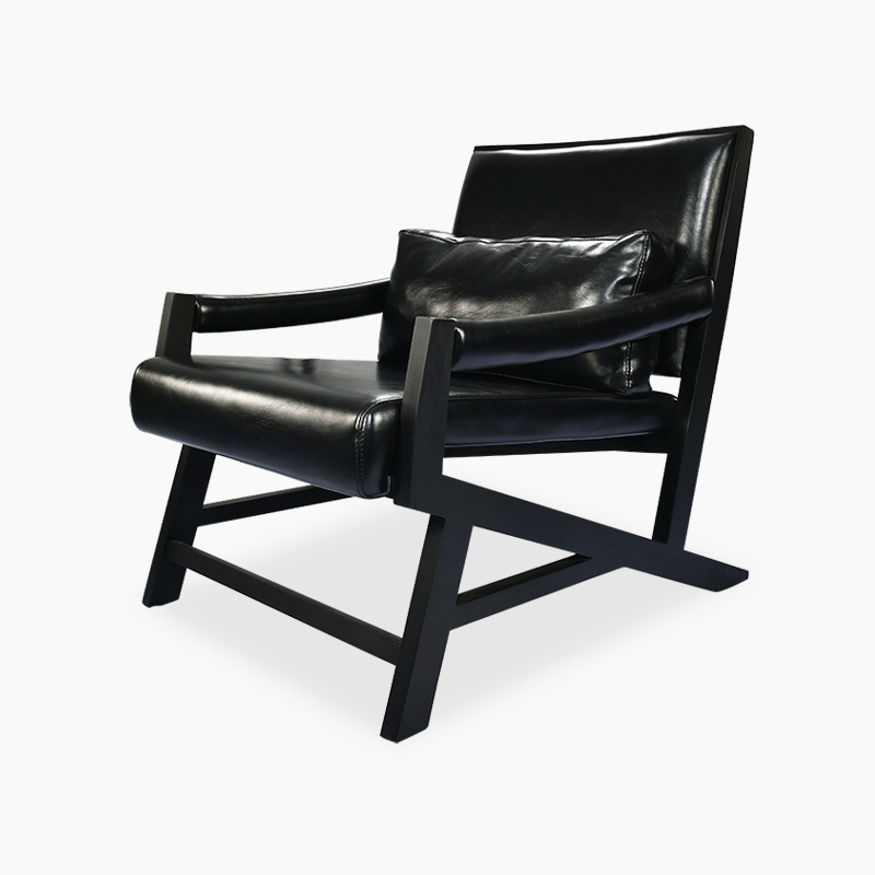 Eric Chair Replica in Full Aniline Grain Leather FA348-ANL