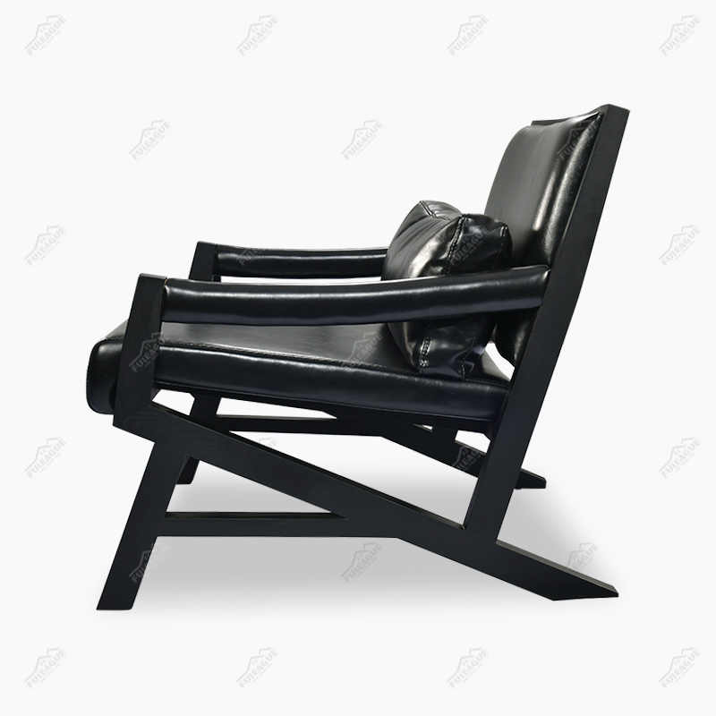 Eric Chair Replica in Full Aniline Grain Leather FA348-ANL