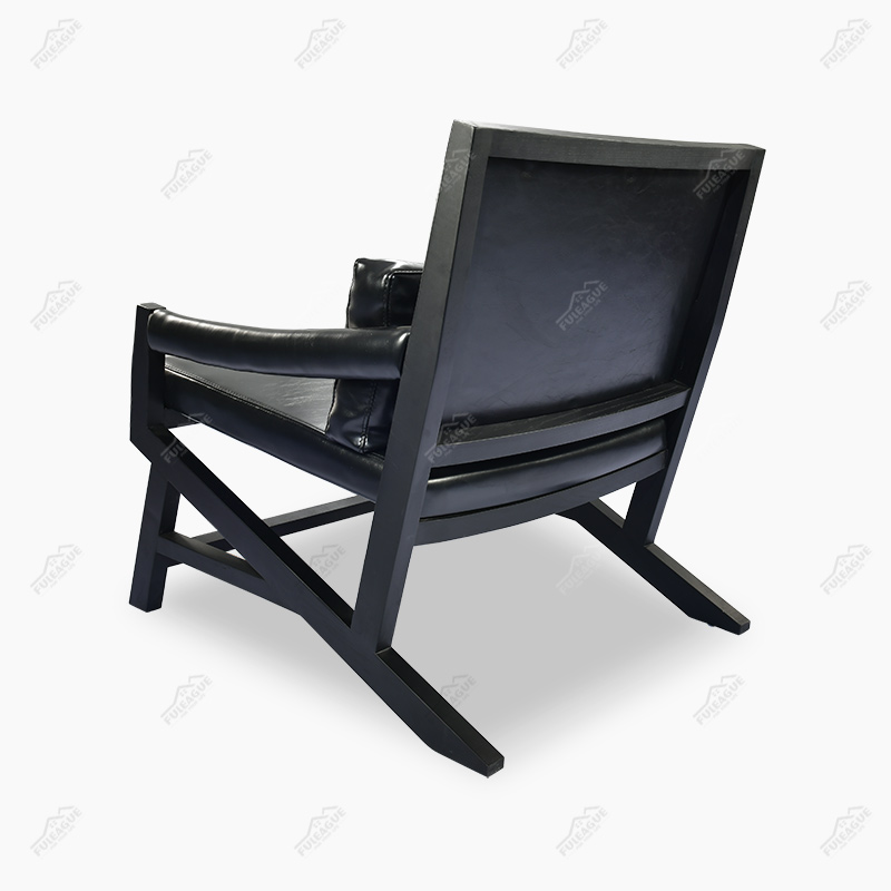 Eric Chair Replica in Full Aniline Grain Leather FA348-ANL