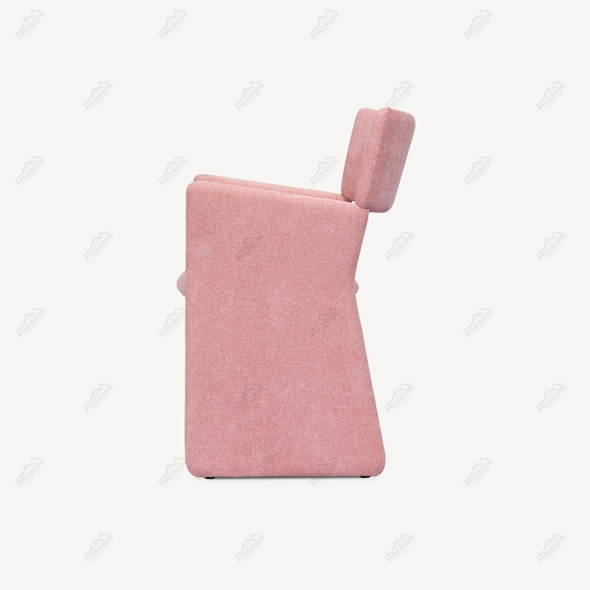 Fabric Dining Armchair With Thin Backrest And Armrests FA382-F